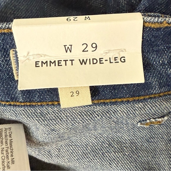 NWT Madewell Emmett Wide-Leg Jean: Let Down Hem Edition Sz 29W - Picture 7 of 12